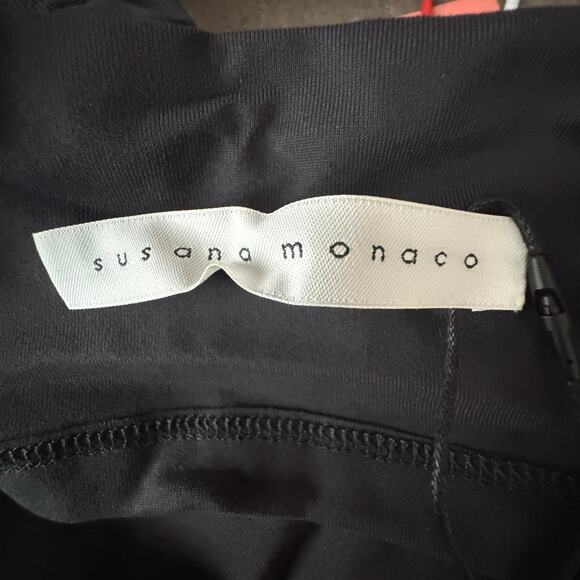 Susana Monaco Open Back Top in Black NWT Size Medium - Picture 6 of 8